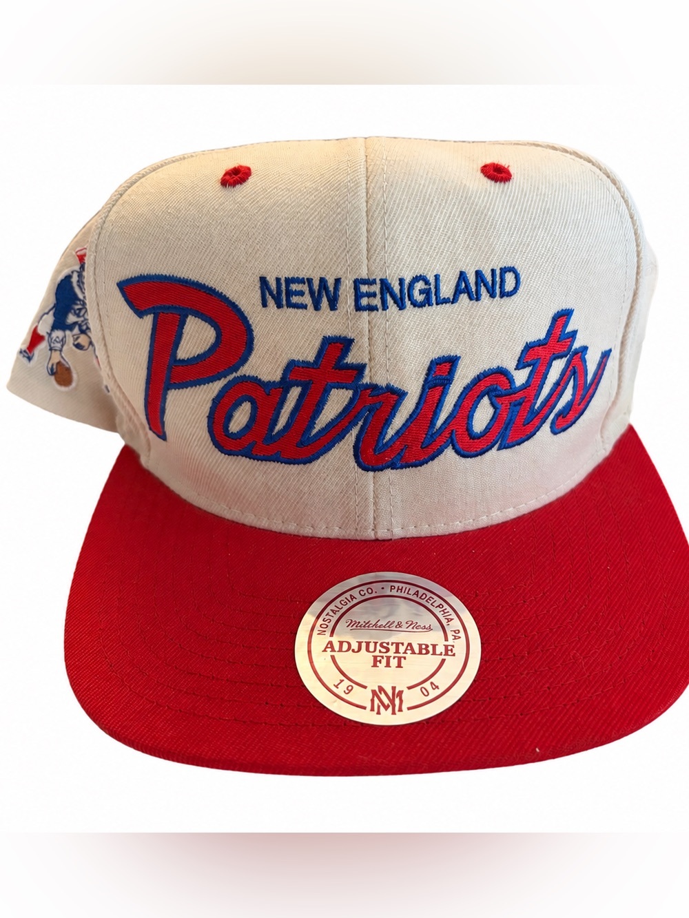 Mitchell & Ness New England Patriots Retro Snapback Hat Adjustable